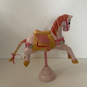 Hand decorated carousel horse